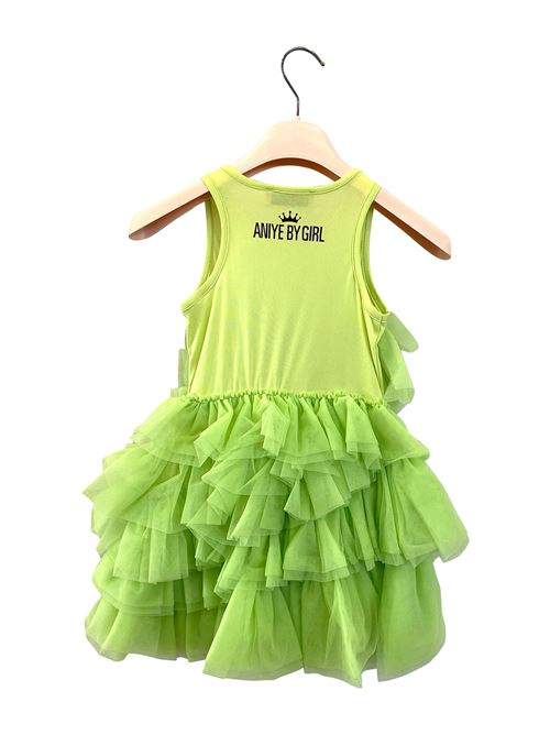 Abito bambina in tulle verde lime ANIYE BY | 031386086